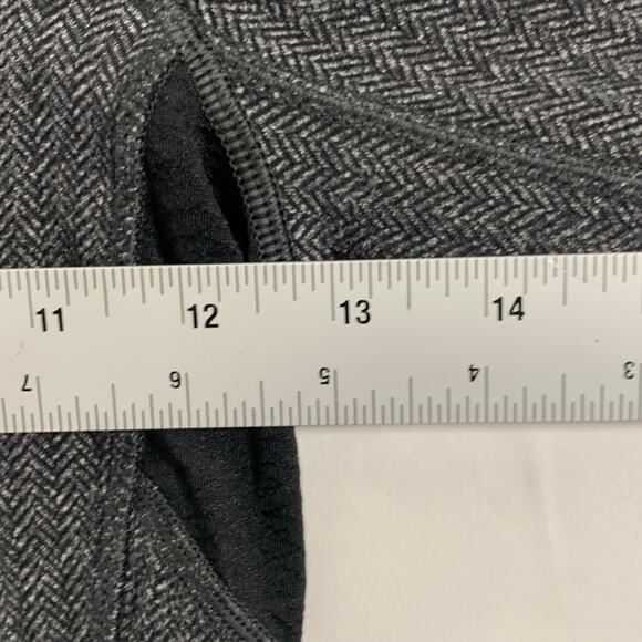 Lululemon 2 Womens Think Fast Long Sleeve Tee Herringbone Gray Gym Running - Picture 8 of 10